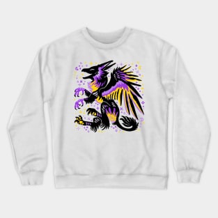 Non Binary Flag Griffon Crewneck Sweatshirt